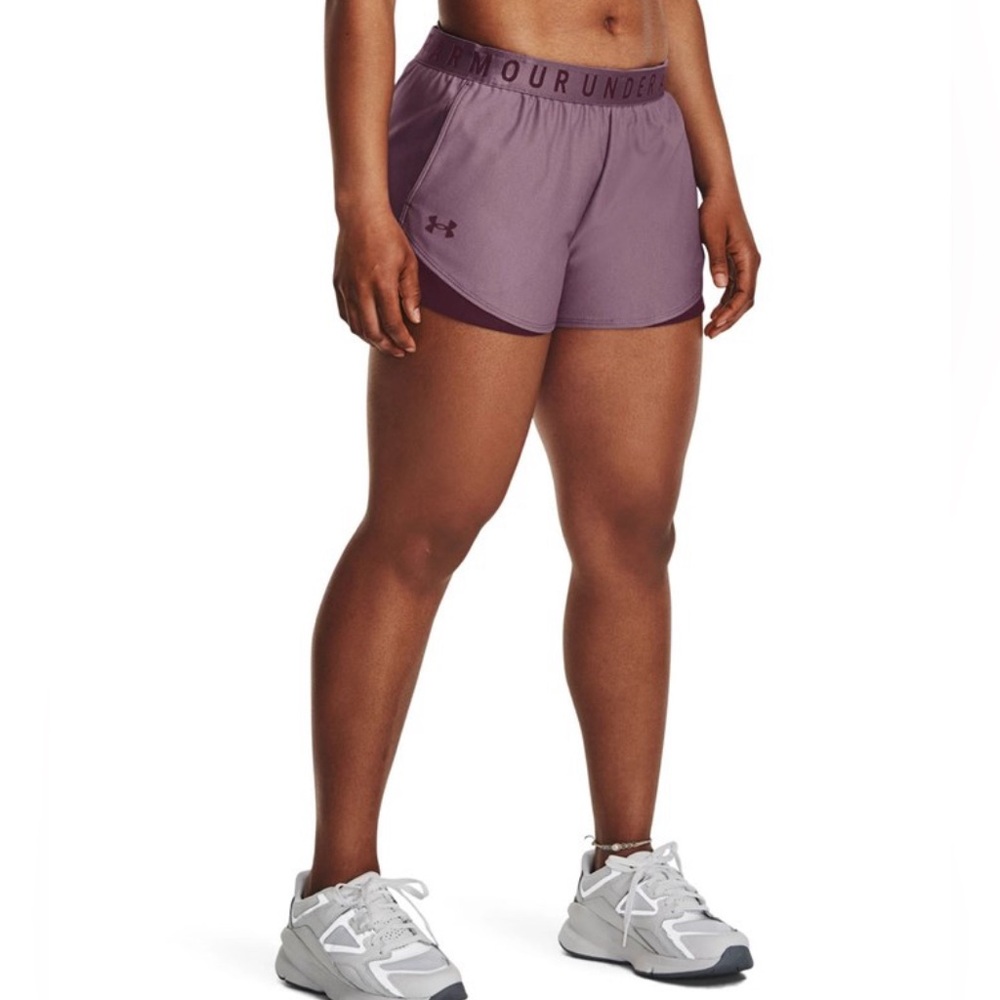 Under Armour Women's Play Up 3.0 Lightweight Shorts Purple Size XXL